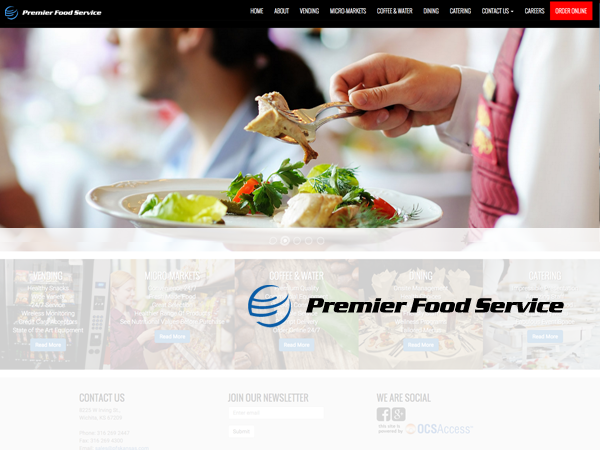 Premier Food Service Content Site