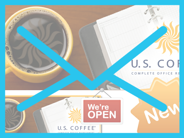 US Coffee New Website Announcement Email