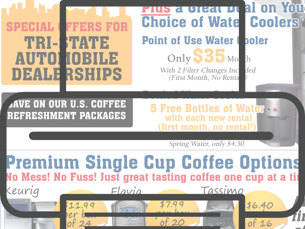 US Coffee Auto Dealer Sales Flyer
